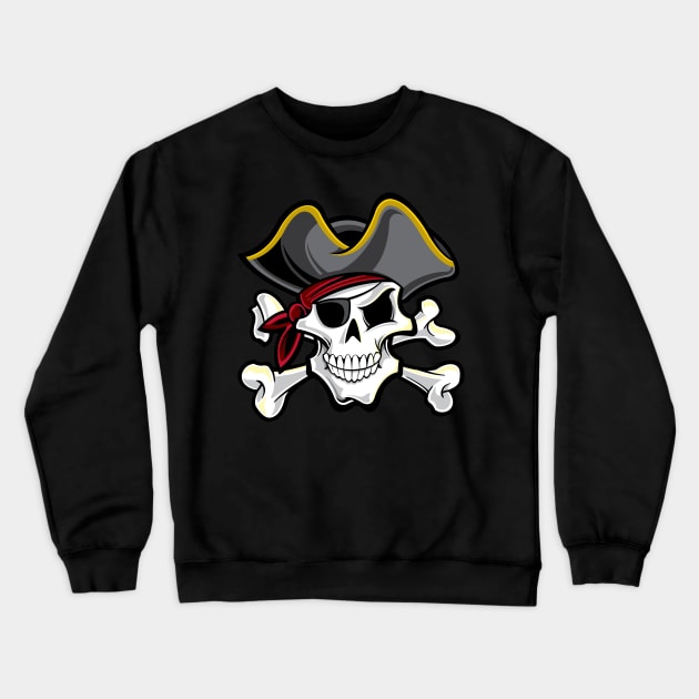 funny pirate Crewneck Sweatshirt by zackmuse1